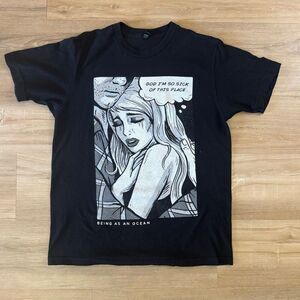 Being As An Ocean God I’m So Sick Of This Place Black Shirt Size Medium Metal